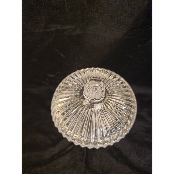 Vintage Fostoria Crystal Compote with Lid - Picture 5 of 8